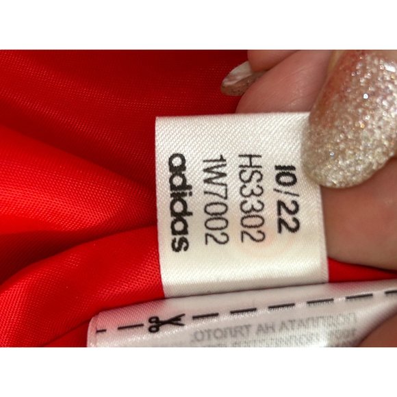 Adidas Men’s Satin Coaches Track Jacket XS Red Black Stripes HS3302 10/22 - Picture 4 of 16